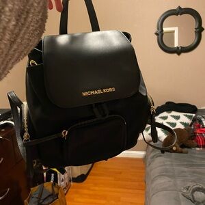 Michael Kors Black Backpack